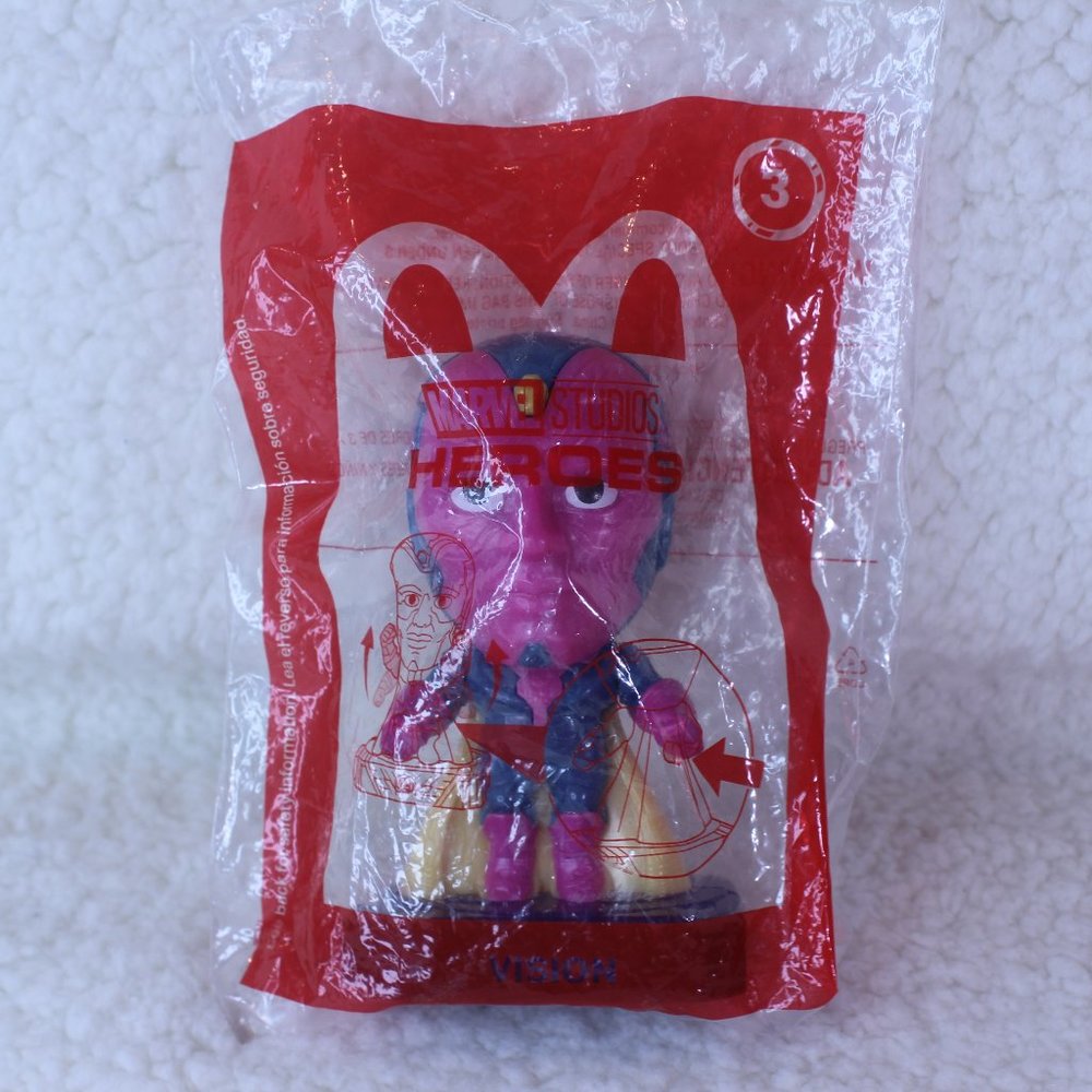 MARVEL STUDIOS HEROES‎ #3 VISION NIP McDonalds's Happy Meal